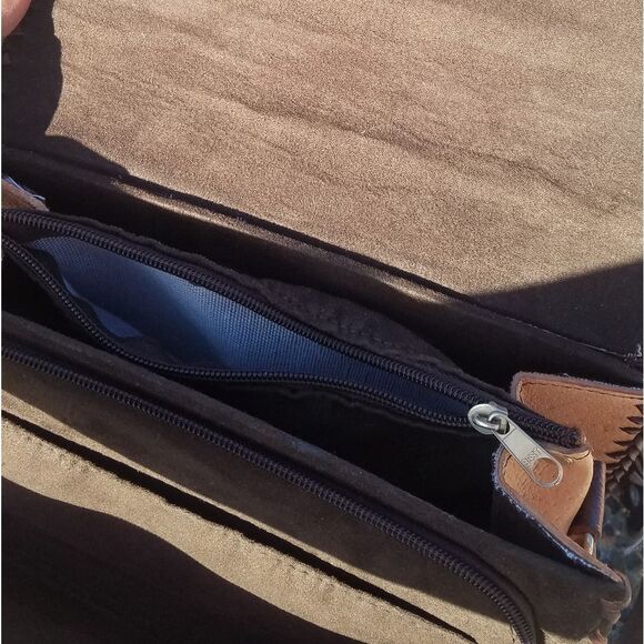 Vintage Tooled Leather Handbag - Picture 6 of 9